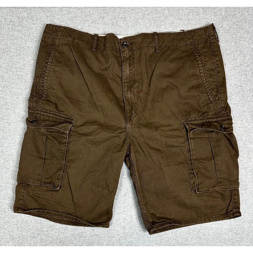 Levis Cargo Short Mens 40 Brown Cotton Twill Utility Skate Baggy Y2K Grunge